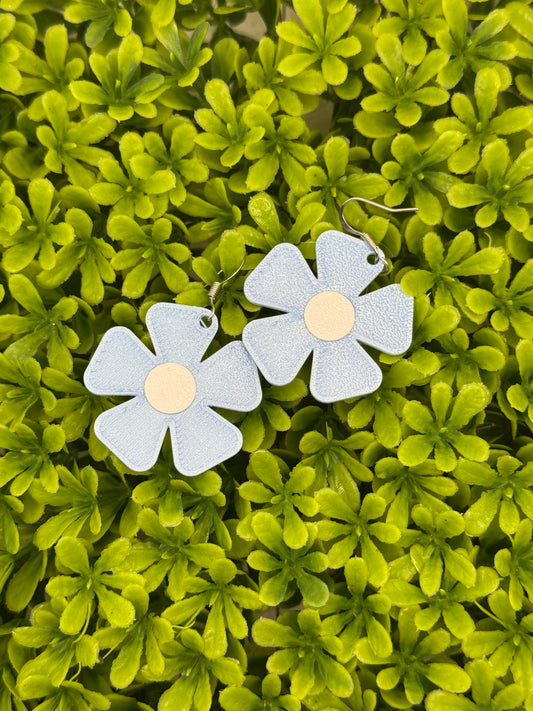 Blue Flower Earrings