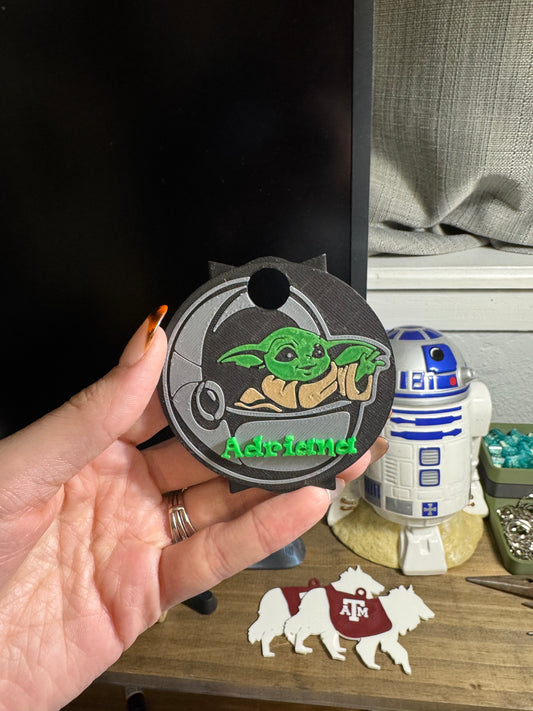 Baby Yoda Custom Stanley Topper